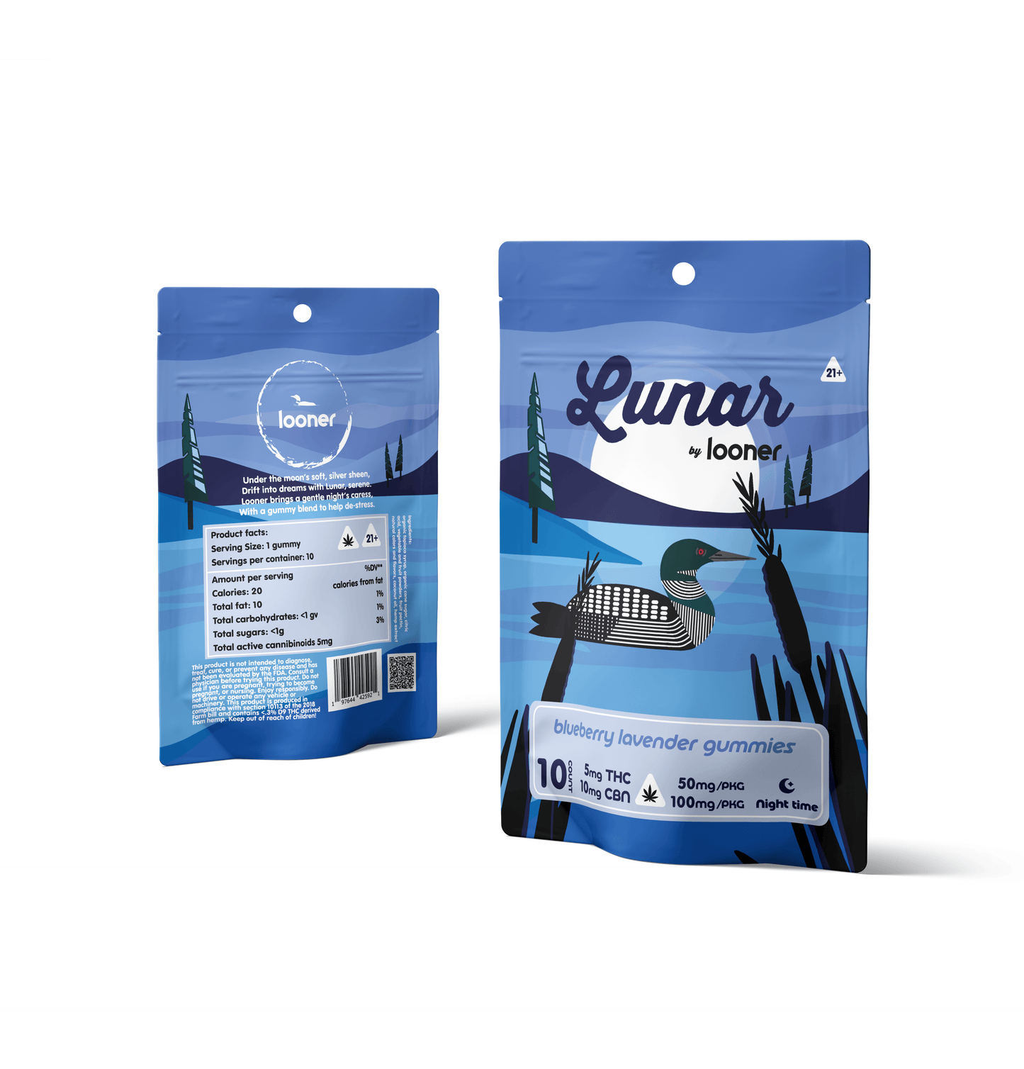 Lunar - Night Gummies 5mg THC 10 mg CBN